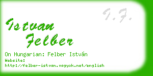 istvan felber business card
